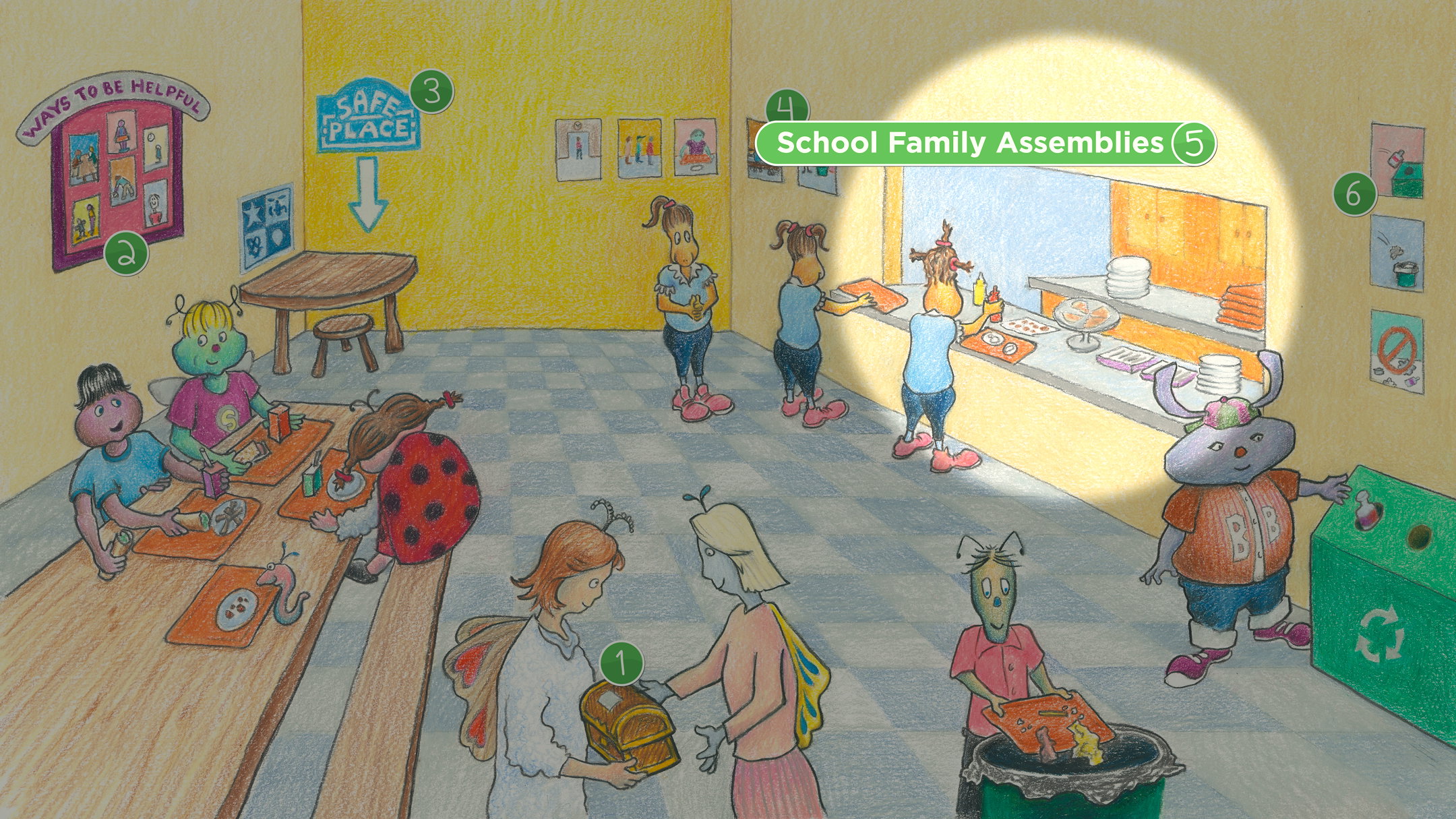 Cafeteria: School Family Assemblies