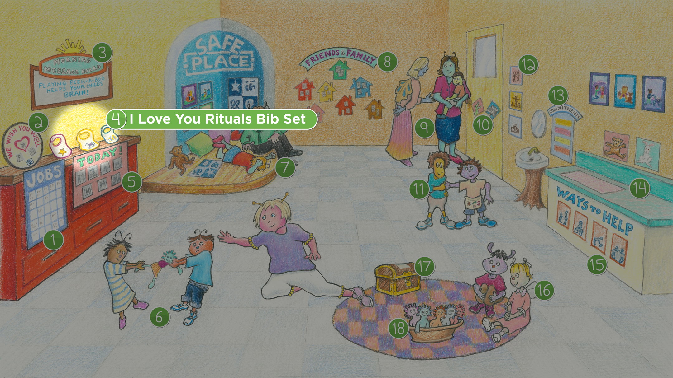 Sophie's Classroom: I Love You Rituals Bib Set