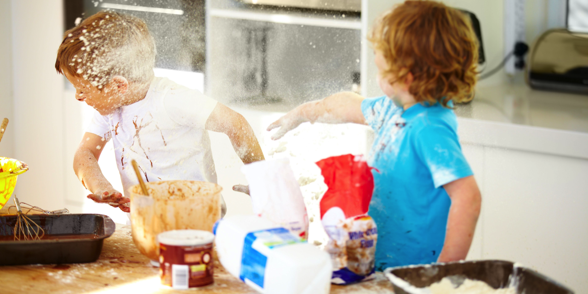Parenting Flour Fight