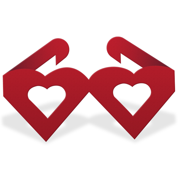 Shubert Heart-Shaped Glasses