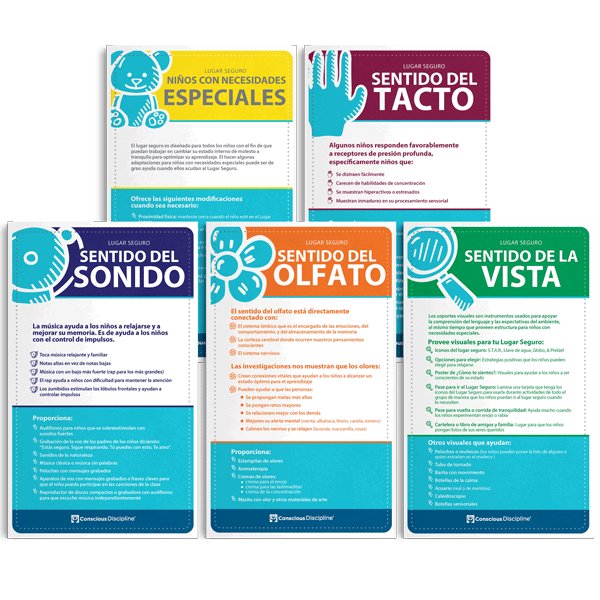 Posters Sensoriales para el Lugar Seguro