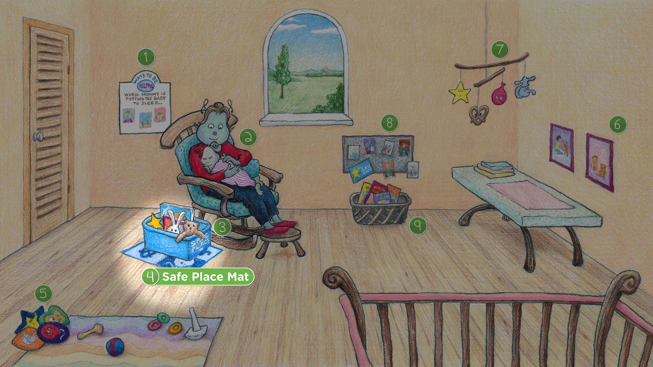 Nursery Room: Safe Place Mat