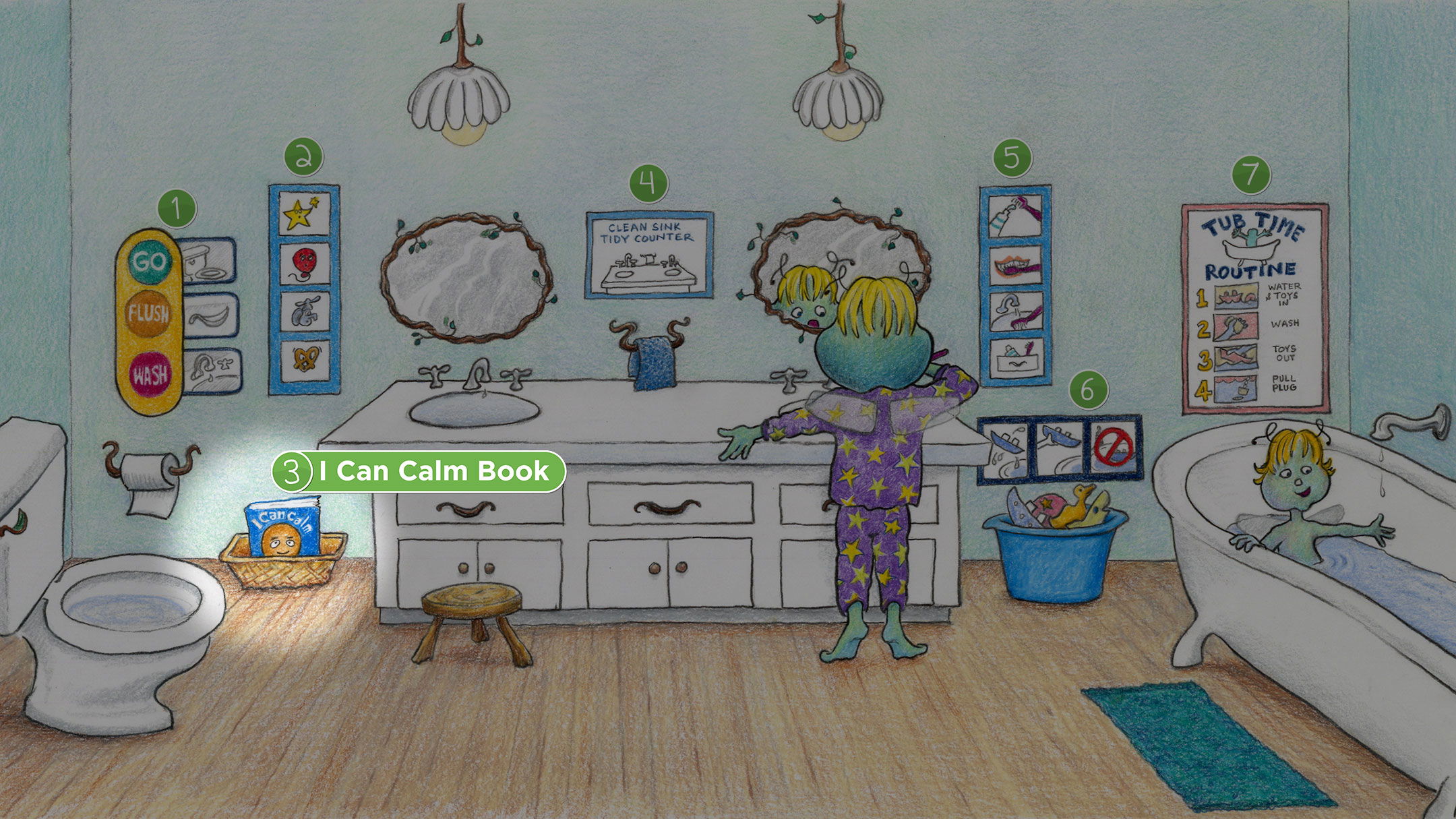 Bathroom: I Can Calm Book