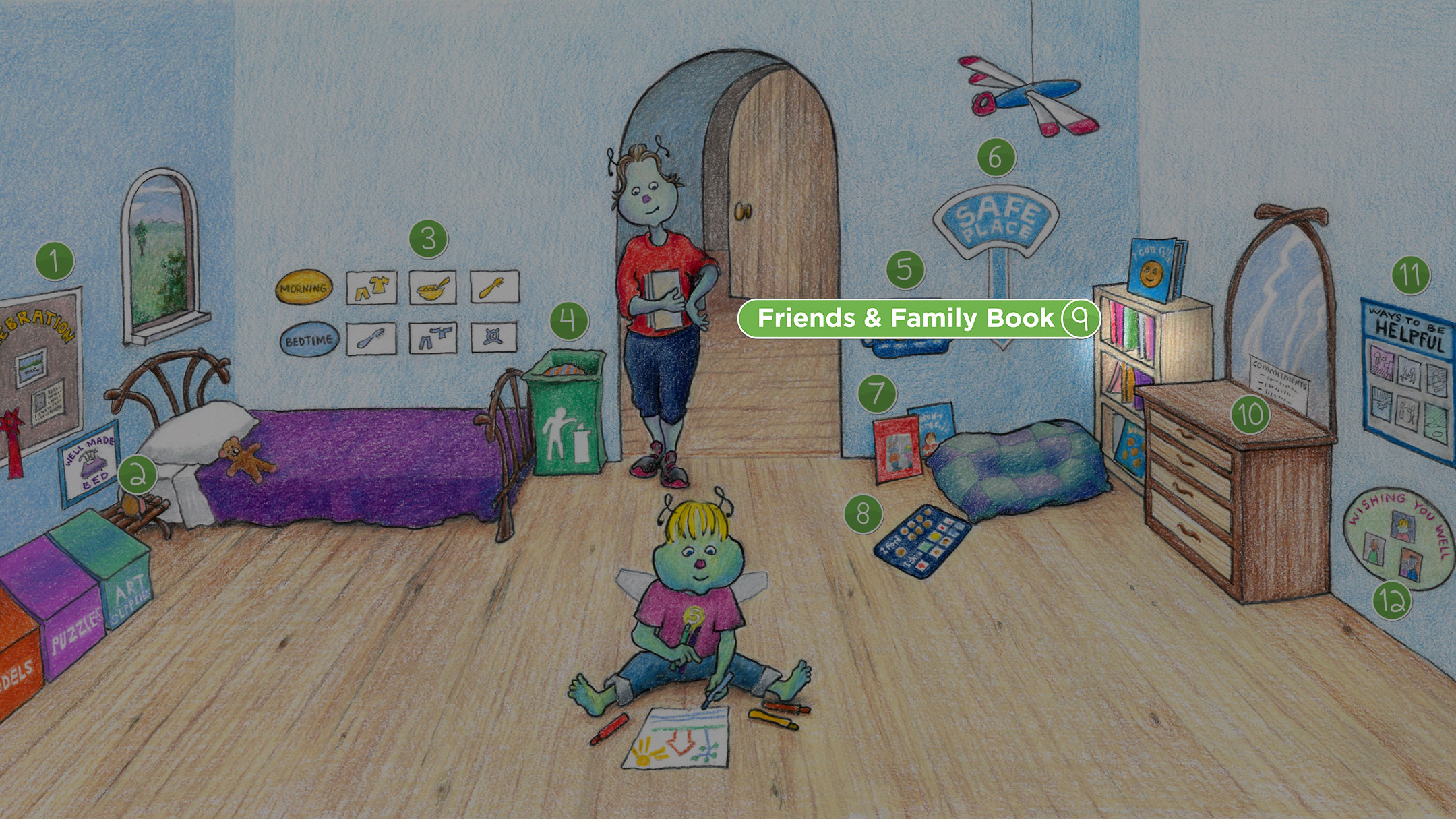 Elementary Age Room: Friends and Family Book