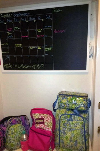 Hallway: Monthly Schedule