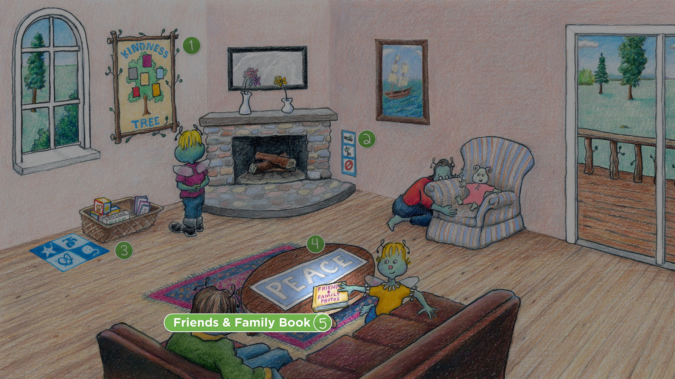 Living Room: Friends and Family Book