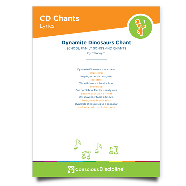 Conscious Discipline Chants: Dynamite Dinosaurs Chant