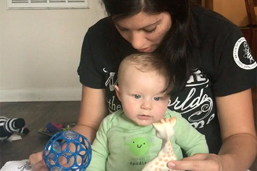 Infant choice with “Noticing” language from adult