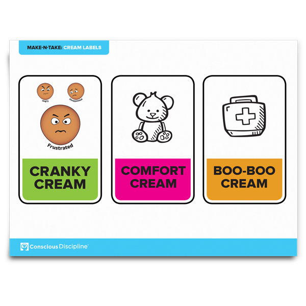 Conscious Discipline Cream Labels