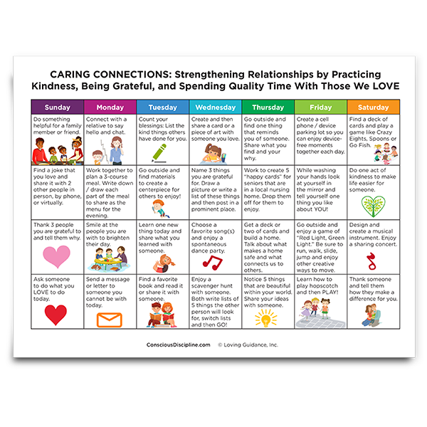 Caring Connections Calendar