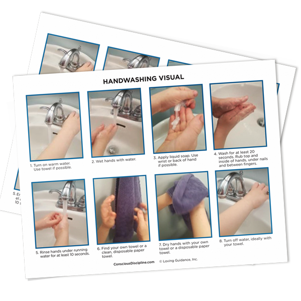 Handwashing Visual Procedures (English and Spanish)