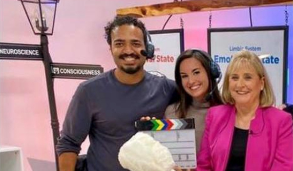 Dr. Becky Bailey and some of her talented staff pause during filming of the Powers of Resilience: Social Emotional Learning and Adults E-course, which was released January 2021.