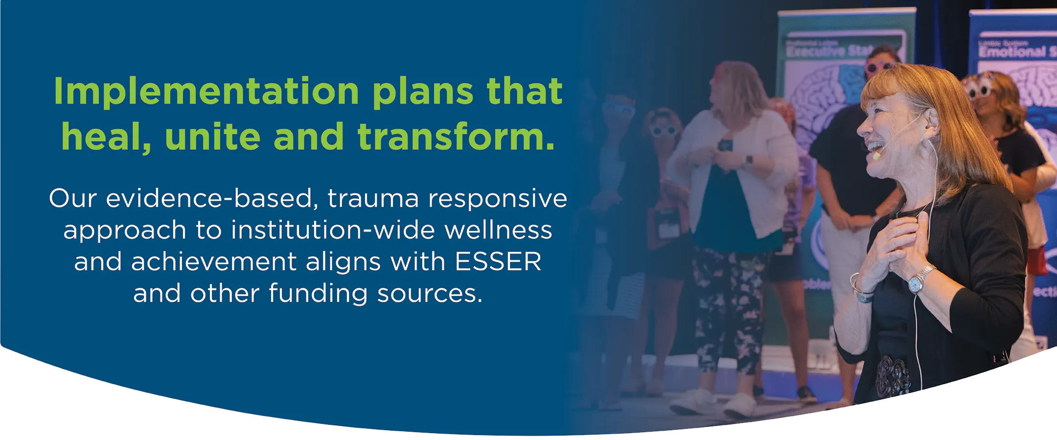 Implementation plans that heal, units and transform