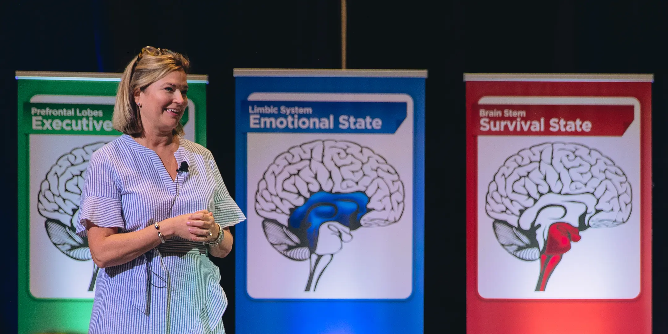 Jill Mp;;i with banners