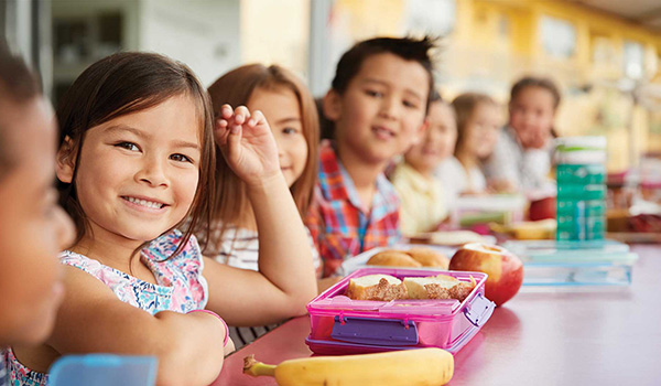 Children at lunch