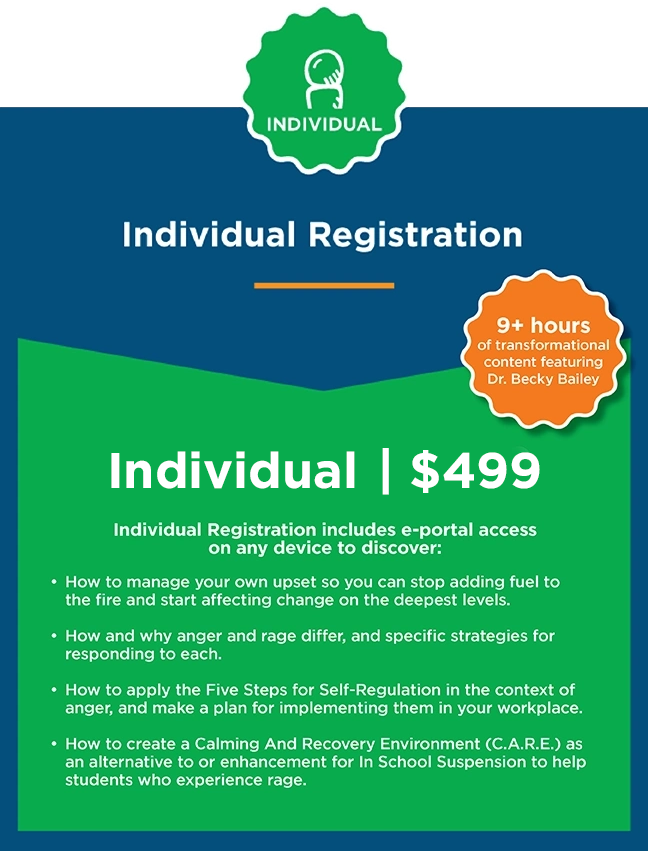Anger and Rage Individual Registration Pricing